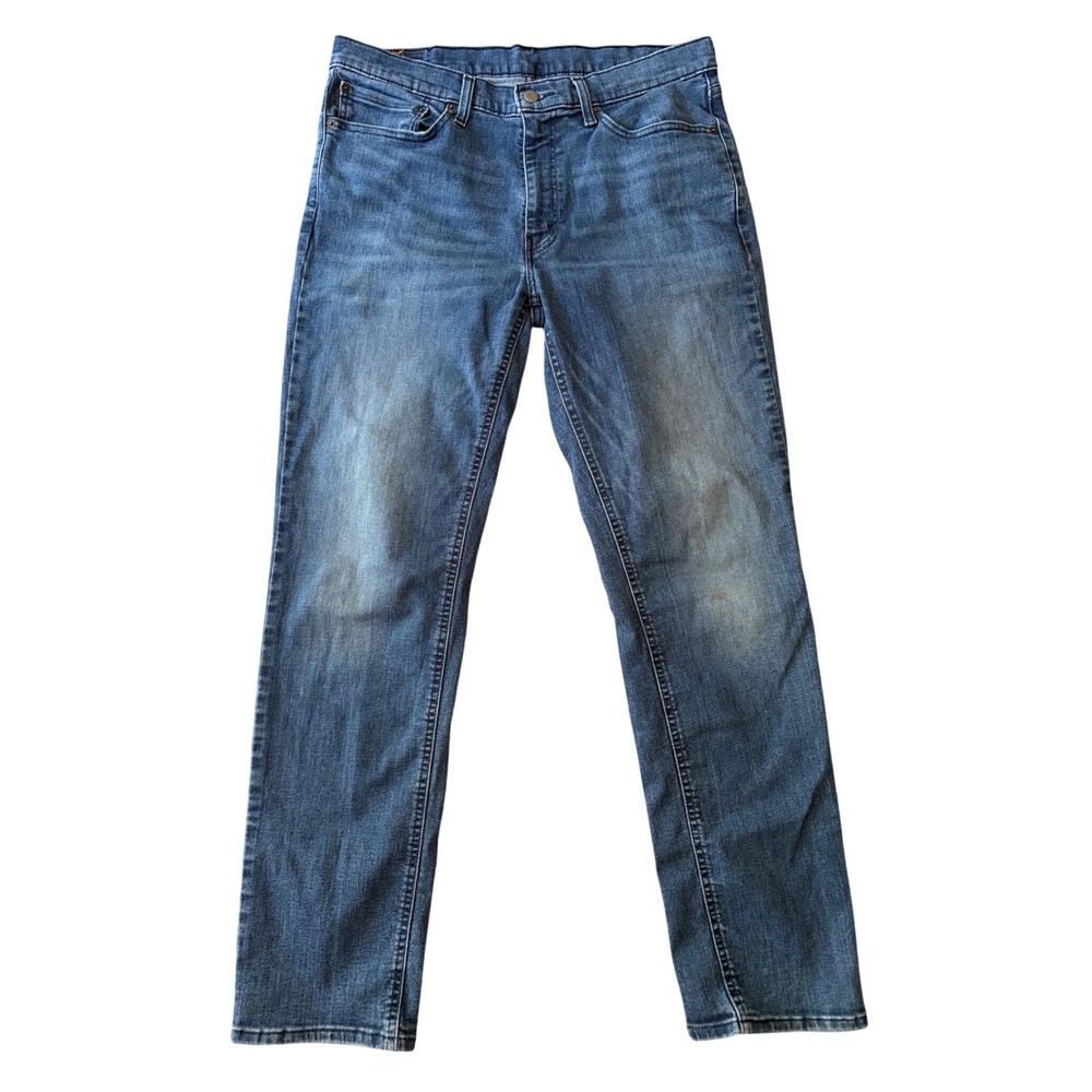 Levis 541 Athletic Taper Mens Blue Jeans 36x34 Medium Wash Stretch Denim